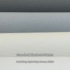 standard blackout fabric colors - white, cream, light and dark grey blackout roller shade fabric
