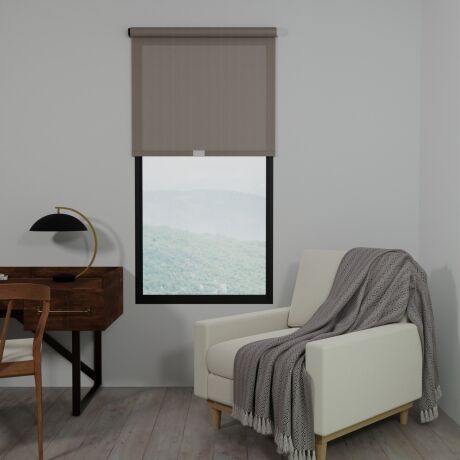 SW 5000 crepe granola tan roller shade with natural texture
