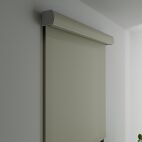 Concord II ivory Blackout Roller Shade with fabric wrapped cassette