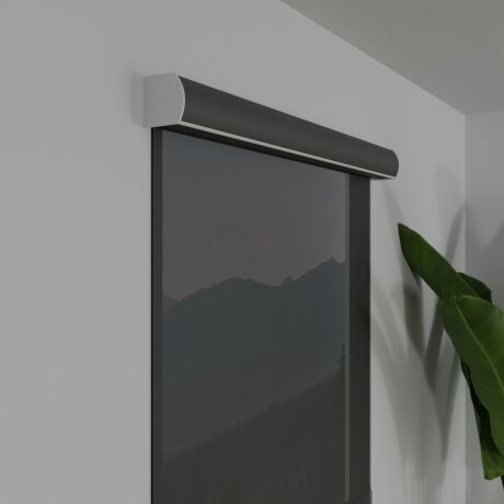 Outlet T-Screen White charcoal Cocoa solar screen roller shades