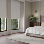 blackout honeycomb shade bedroom