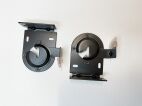 3.3" black exposed bracket with endplate for Qmotion roller shades