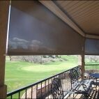 Golf course view with bone patio shade