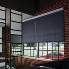 Office Black Solar Screen Silver Fascia