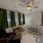 Santorini blackout cool grey nursery