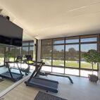 gym solar shades black